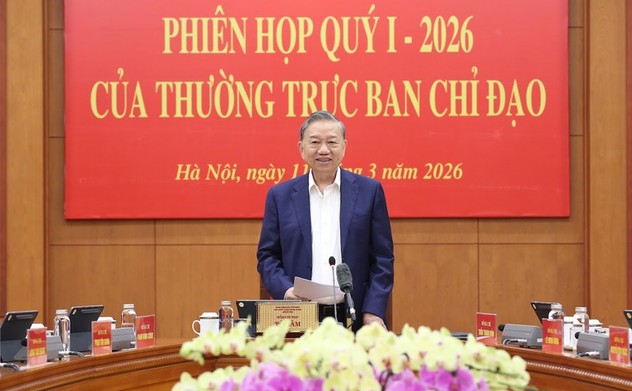 Kết luận của Tổng Bí thư Tô Lâm, Trưởng Ban Chỉ đạo Trung ương về hoàn thiện thể chế, pháp luật tại Phiên họp quý I/2026